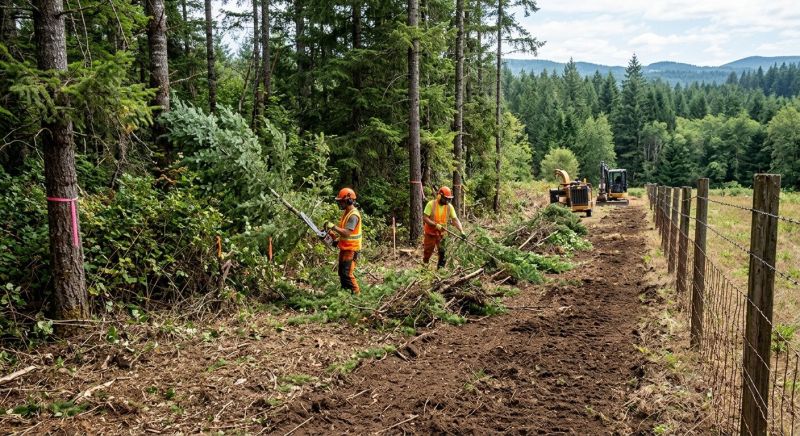 Property Line Clearing in Gwinnett County, GA